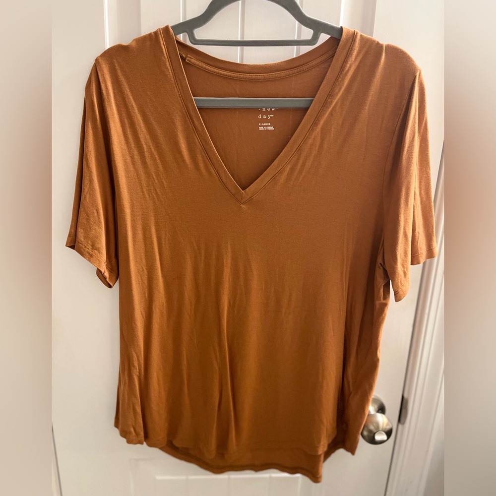 Burnt orange shirt
